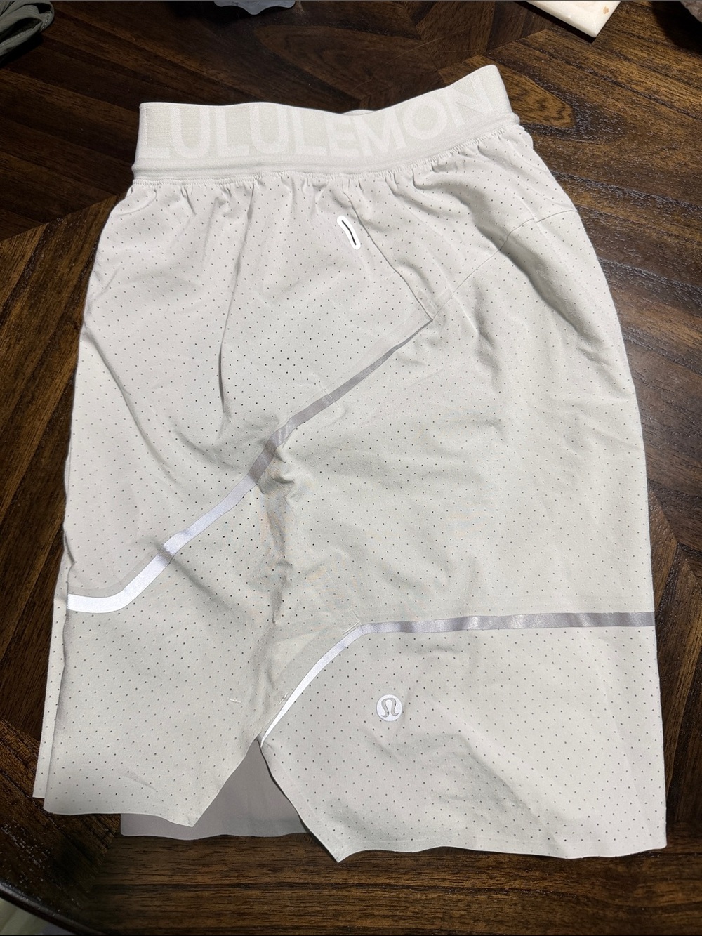 lululemon Light Gray Running Short